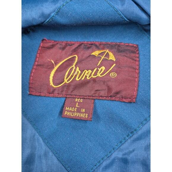 VTG Arnie Blue Bomber Jacket Air Force USAF 67TH TACTICAL RECON WING Patch Sz L - Picture 3 of 6